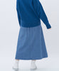 デニムのトラペーズスカート - LA MARINE FRANCAISE＠ブルー：H166 着用サイズ：1