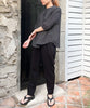 五分袖パールボタンフライシャツ - LA MARINE FRANCAISE＠ブラック：H156 着用サイズ：F