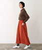 【予約】スウェード天竺ギャザースカート - LA MARINE FRANCAISE＠オレンジ：H166 着用サイズ：F