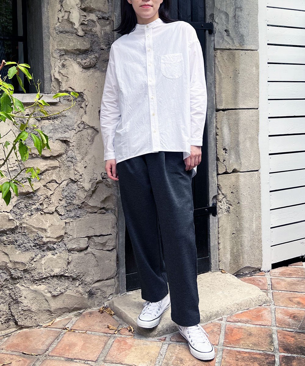 シワ加工タイプライターシャツ - LA MARINE FRANCAISE＠ホワイト：H160 着用サイズ：F