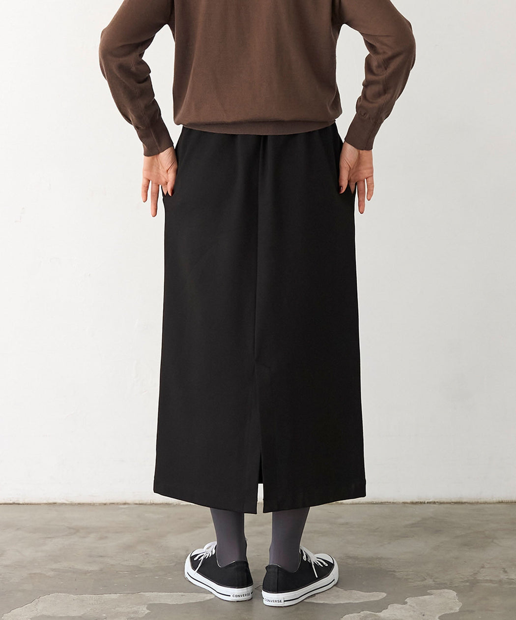 【予約】ジャージータイトスカート - LA MARINE FRANCAISE＠ブラック：H166 着用サイズ：1